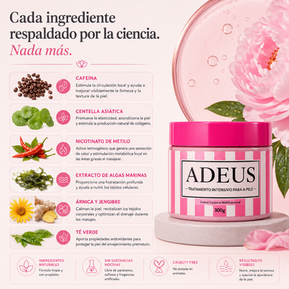 Crema Adeus - Ayuda a Suavizar Tus Estrías
